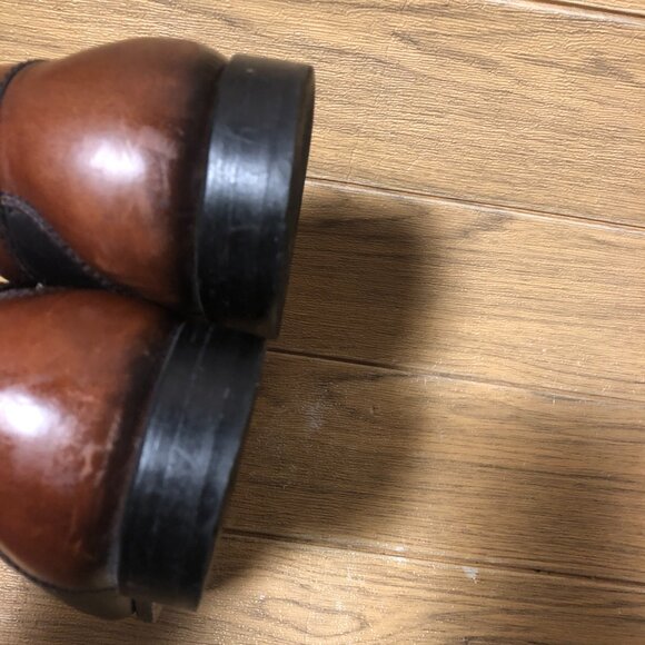 Johnston & Murphy men tassel loafers, bi-colored leather, 10 wide main image 10